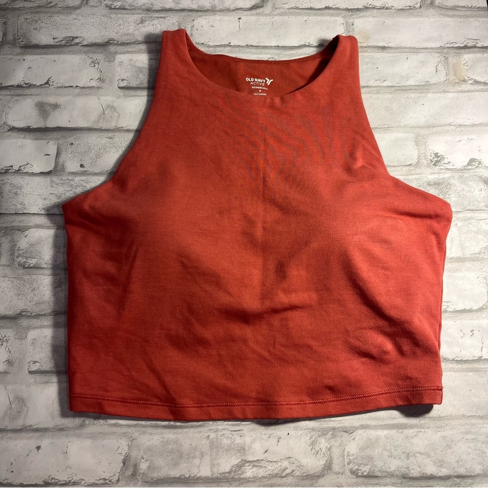 Old Navy Active Pink High Neck Workout Top